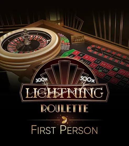 First Person Lightning Roulette slot visual from Evolution available on monro-casino-at.at